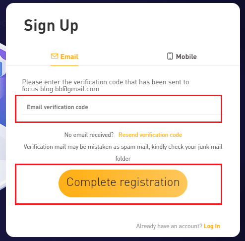 Complete Registration